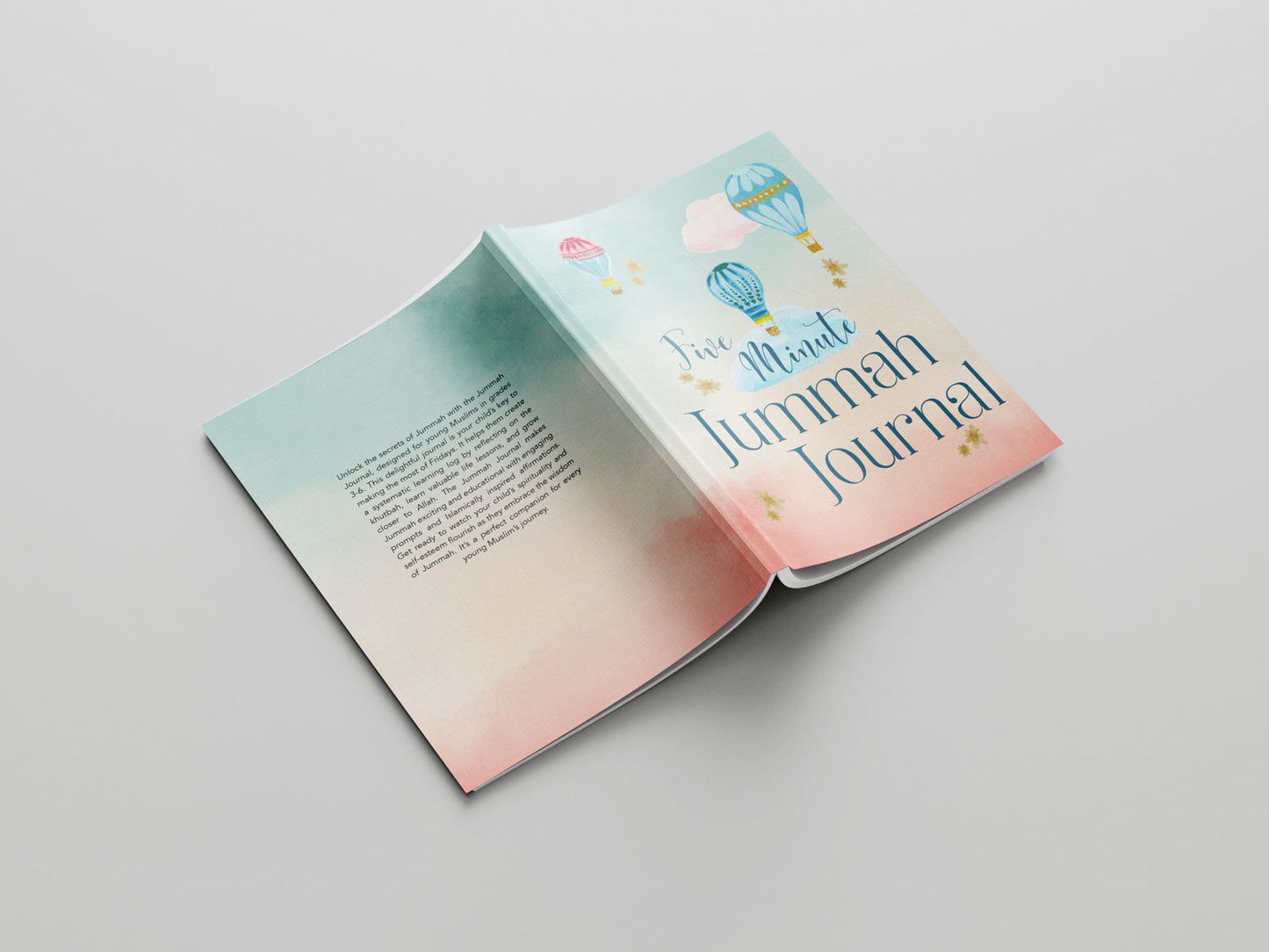 Five Minute Jummah Journal for Young Muslims. The on,y guided journal designed to help you remember and implement the Jummah Khutbah in your life.