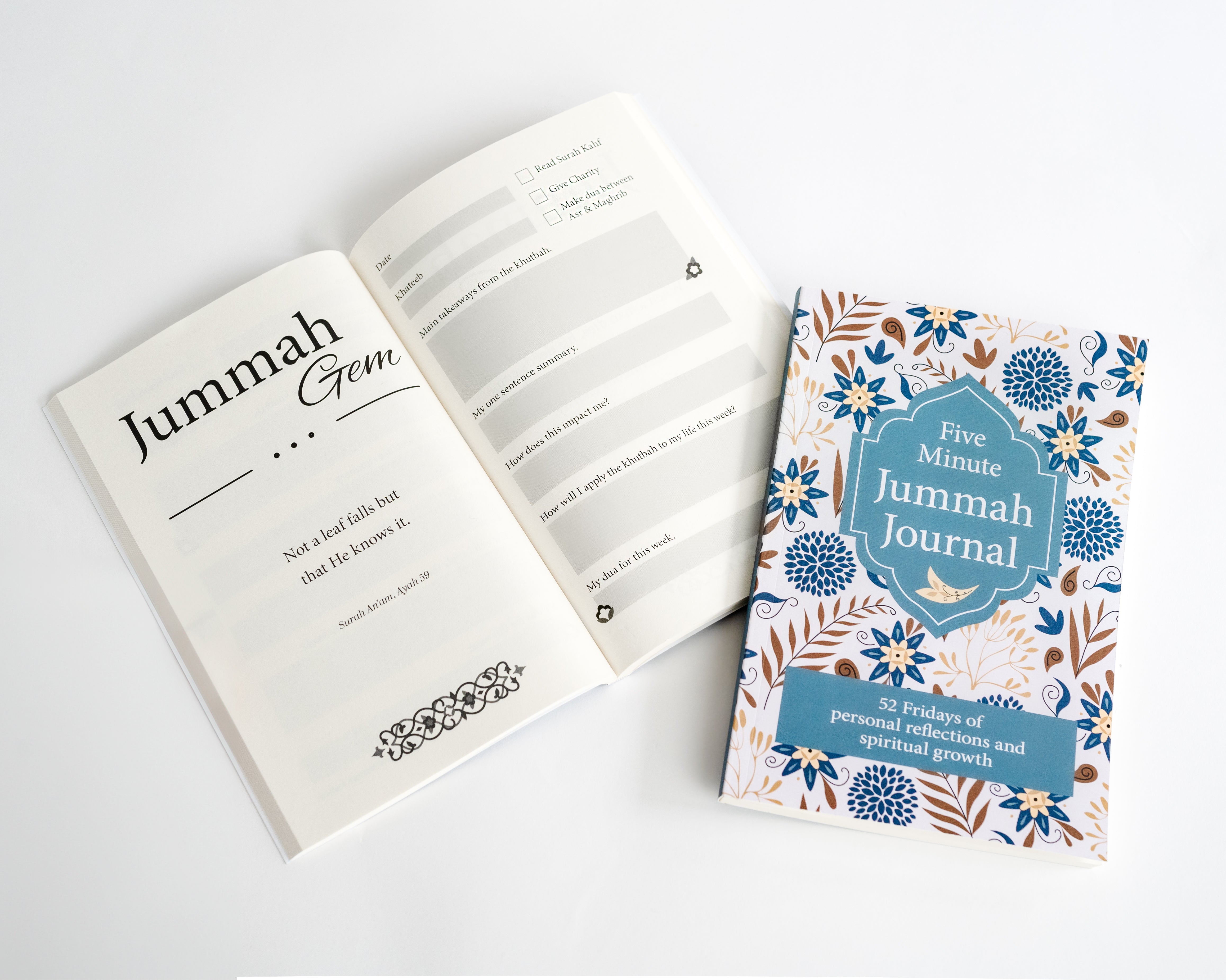 Make Jummah more than a ritual with the Five Minute Jummah Journal
– Intentionally By Design