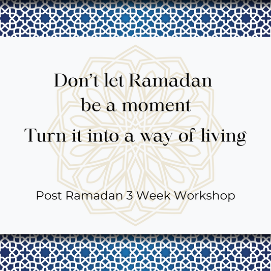 Post Ramadan Workshop